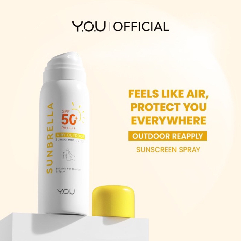 YOU Sunbrella SPF 50+ PA++++ Airy Outdoor Sunscreen Spray / Y.O.U SUNBRELLA AIRY OUTDOOR SUNSCREEN S