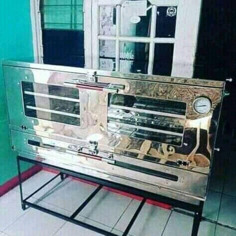 OVEN GAS STAINLISE 90X55X75 api atas dan bawah