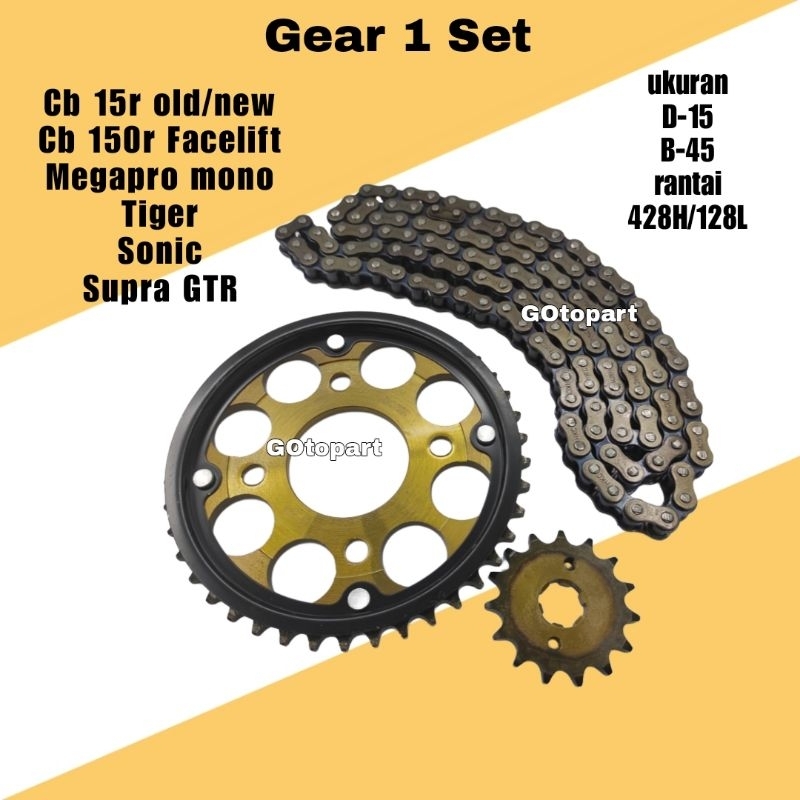 Gearset cb150r old / New facelift CBR old CBR new Gear Gir set gigi tarik model sss cb 150r old new