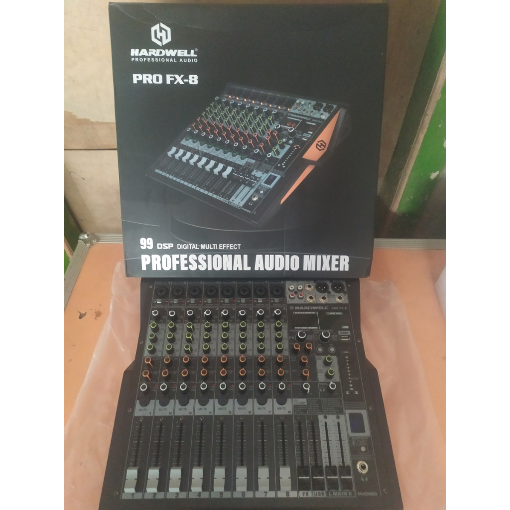 Mixer Audio Hardwell PRO FX 8 New Model Original / Mixer 8 Channel