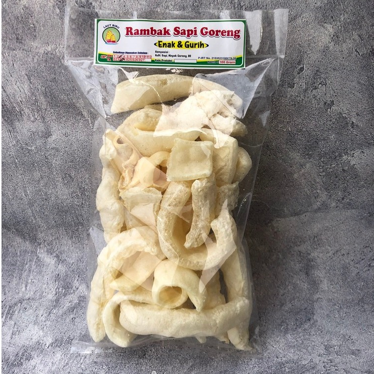 

Kerupuk Rambak Sapi Goreng 100gr Matang