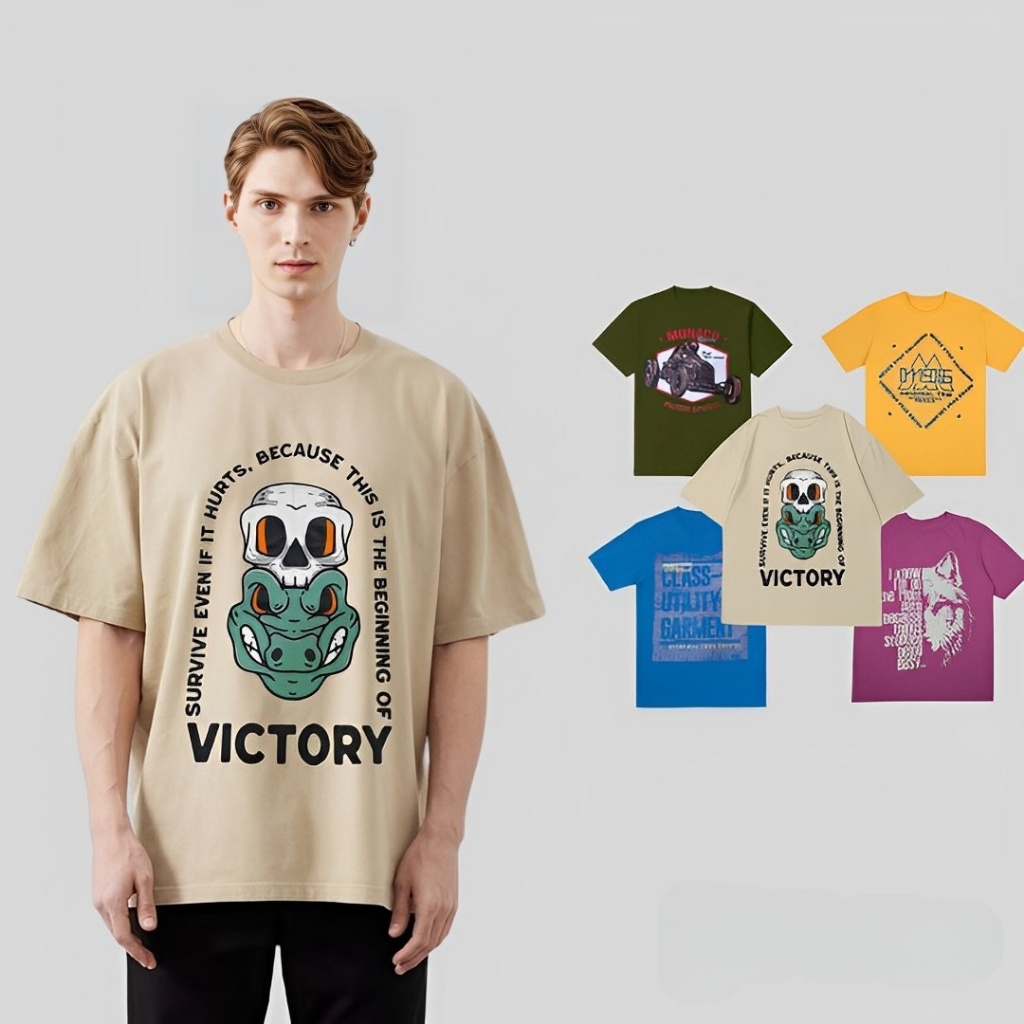 Kaos Murah Distro Original Premium Cotton Combed 30s Warna Colorful - Momotaro