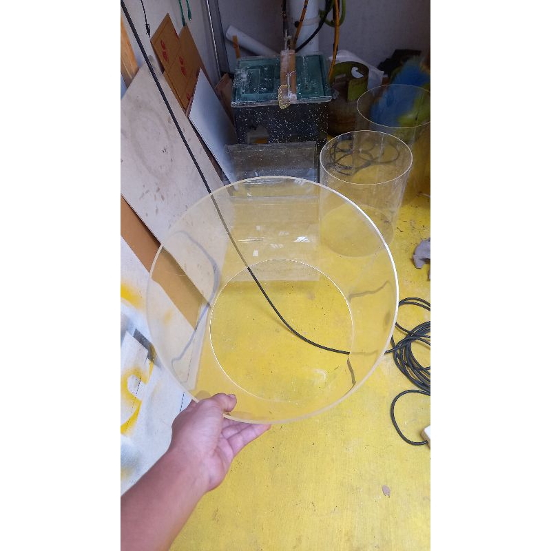 Tabung Akrilik 5mm Bening custom/pipa akrilik
