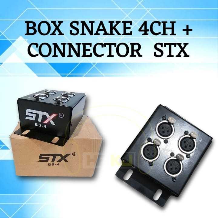 BOX SNAKE STX BS - 4 CHANNEL + CONNECTOR Box snake stx bs-4ch konektor