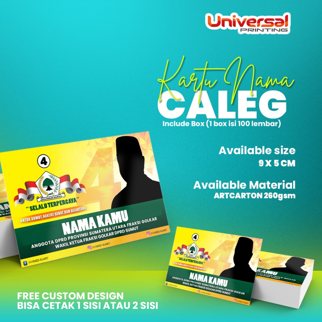 

Cetak Kartu Nama Caleg | Free Custom Design