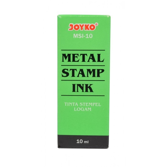 

TINTA STEMPEL INK LOGAM / NOMERATOR / STAMP / JOYKO / MSI-10 HITAM / 1 PCS