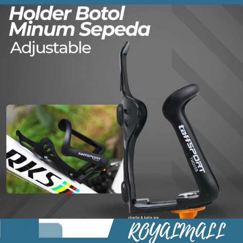 Holder Botol Minum Sepeda Adjustable MTB / Bracket Stand Holder Pegangan Dudukan Penyangga Rak Tempa