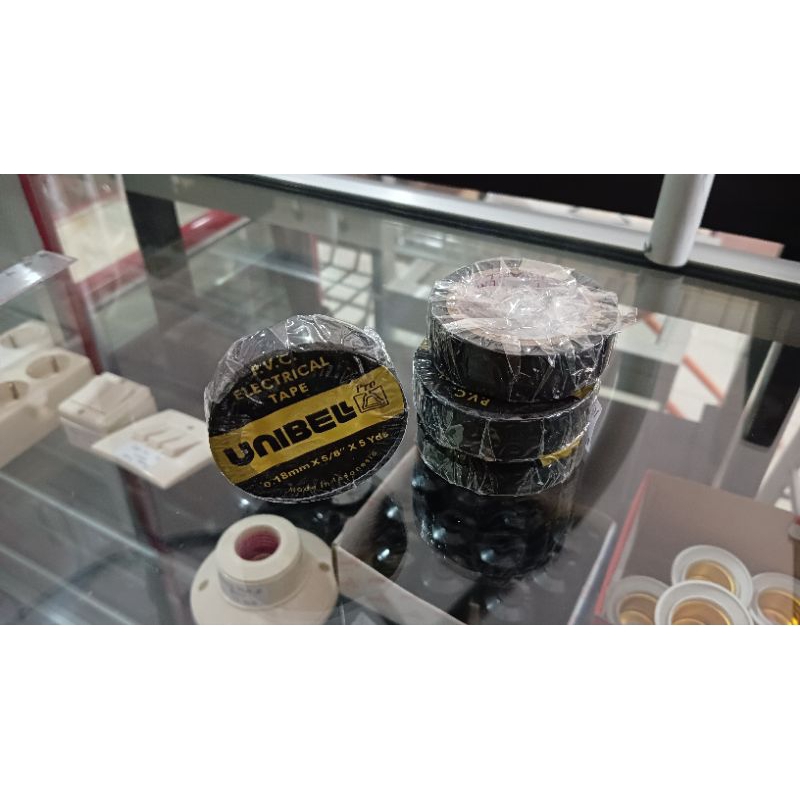 

Isolasi Unibel Solasi Hitam Solasi Listrik Lentur PVC Electrcal Tape Solatip Selotip