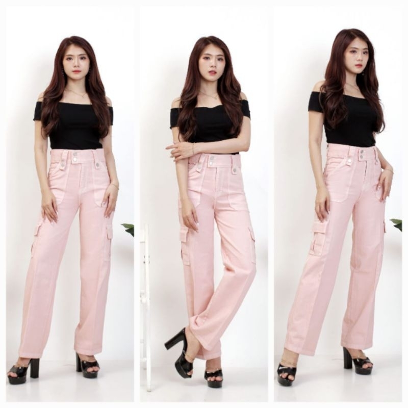 Celana cargo cewek kekinian