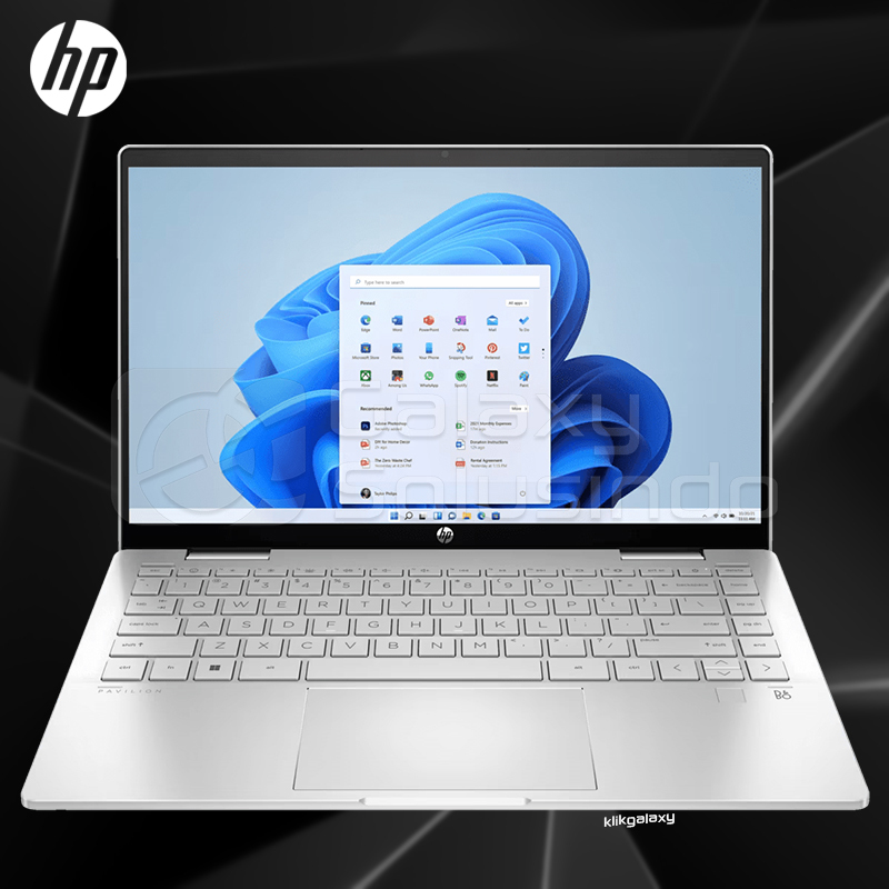 HP PAVILION X360 14-EK1006TU - Core i7-1355U 512GB SSD 16GB RAM FHD Touch - Silver Notebook