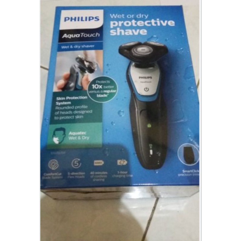 Perawatan Tubuh - Grooming - Alat & Krim Cukur Shaver Philips Aquatouch S5070