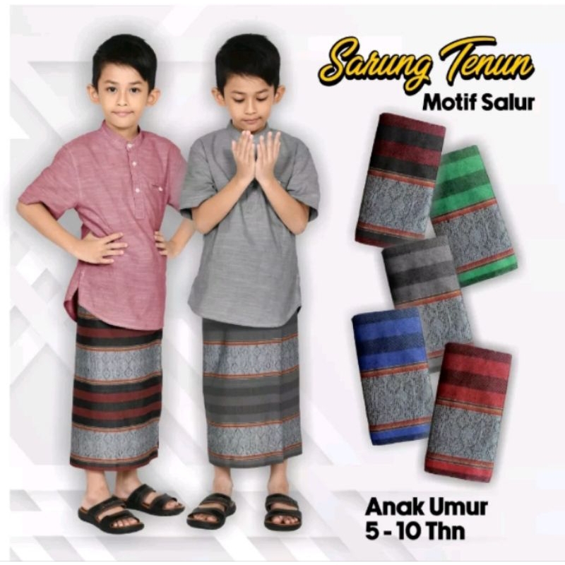 sarung anak 5-9 tahun / sarung anak laki laki 5 tahun / sarung anak sd,tk, / sarung anak wadimor laki