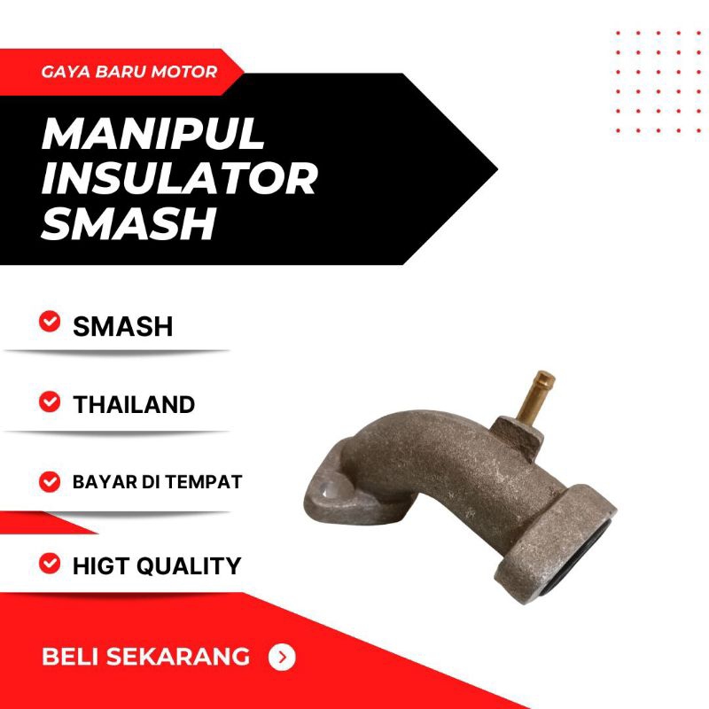 INTAKE MANIPUL MANIFOLD SMASH SHOGUN 125 ALUMUNIUM