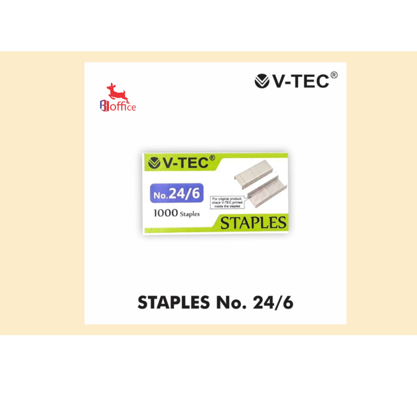 

Isi Staples No 3 / Isi Staples 24/6 1 Box merk Vtec