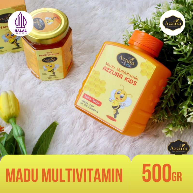 

Azzura - Madu Multivitamin Kids Madu Herbal Penambah Nafsu Makan Anak 500Gr