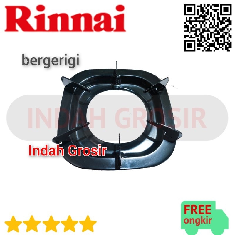TATAKAN RINNAI kaki 6 - bergerigi ( cocok semua kompor rinnai )