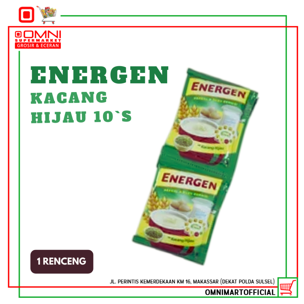 

ENERGEN KACANG HIJAU RENCENG 10 'SACHETS