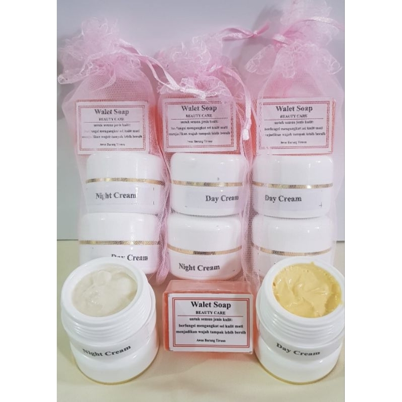 WALET JARING/CREAM WALET SARUNG PINK  3in 1 asli