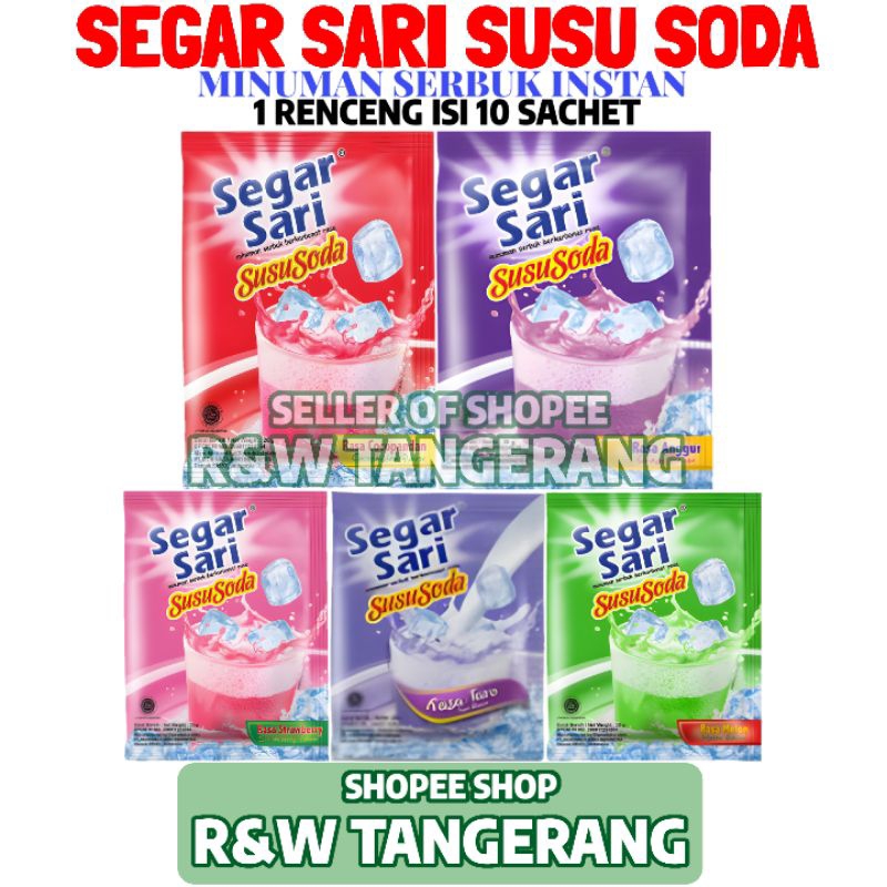 

Minuman Segar Sari Susu Soda Serbuk 1 Renceng Isi 10 Sachet