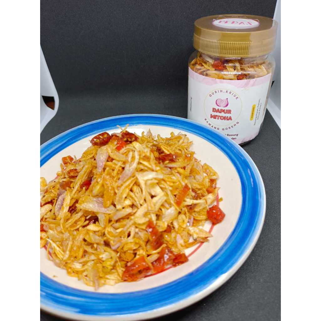 

Bawang Goreng 100% Asli Sumenep Pedas Bagor Renyah Kemasan 200ml