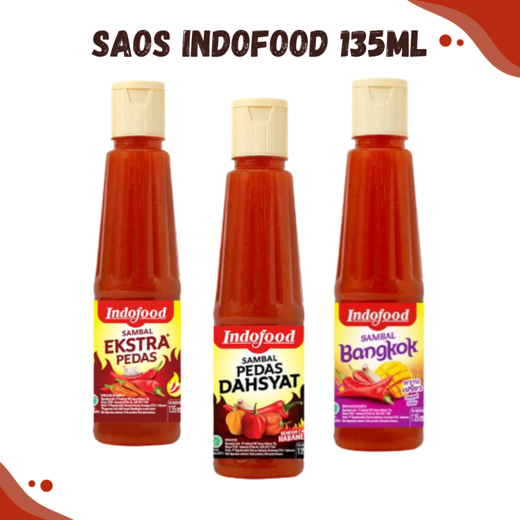 

Saos Sauce Indofood Botol Kemasan 135ml