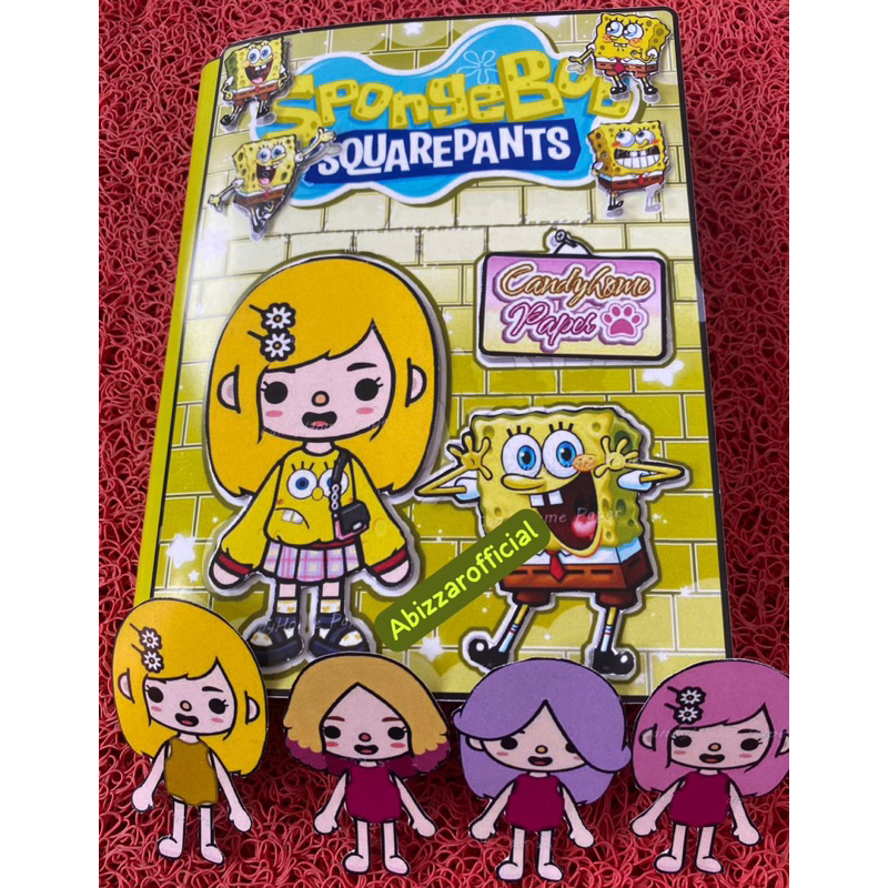 TOCA AND SPONGEBOB SQUAREPANTS QUIET BOOK MAINAN EDUKASI ANAK BONGKAR PASANG SENDIRI