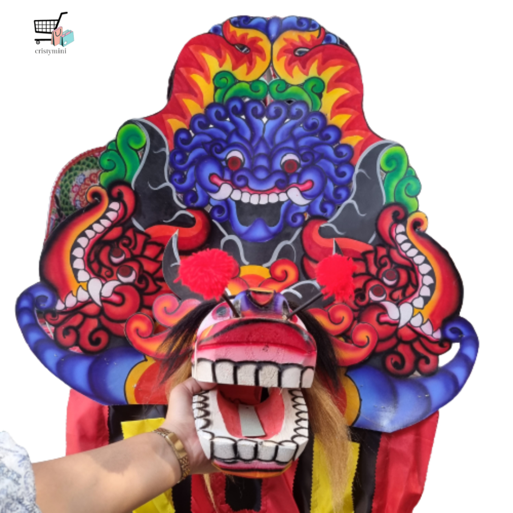 DISKON✔✔ BARONGAN CAPLOK KAYU KUCINGAN KEDIRI / Barongan Caplokan Jmbo Kucingan / Barongan Kayu Asli