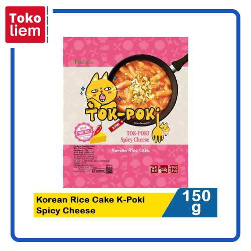 

Tokpoki Korean Rice Cake K-Poki Spicy Cheese 150G