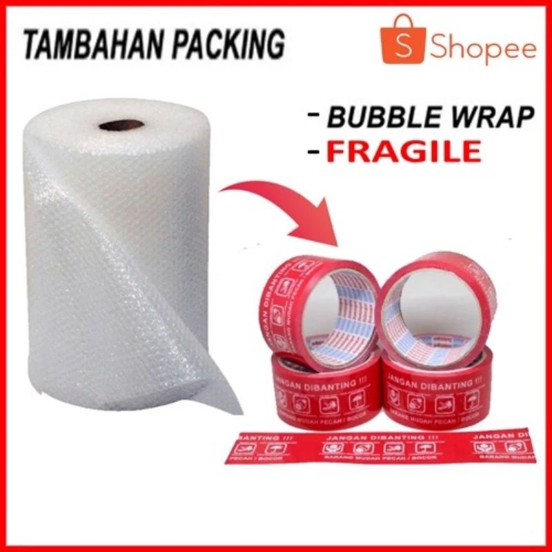 

Bubble Wrap Tambahan Paking Agar Lebih Aman