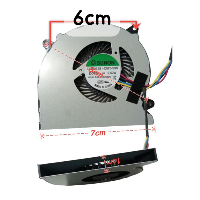 kipas cpu IBM Asus lenovo Samsung 12v-2,25w original harga 10pc grosir