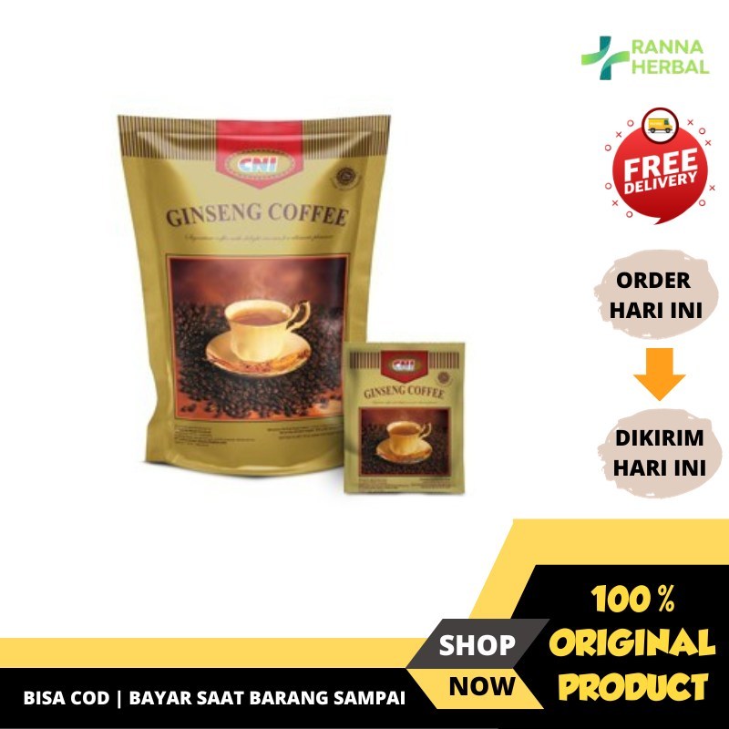 

Ginseng Coffee CNI Kopi Instant Ekstrak Ginseng Asli Original Isi 20 Sachet
