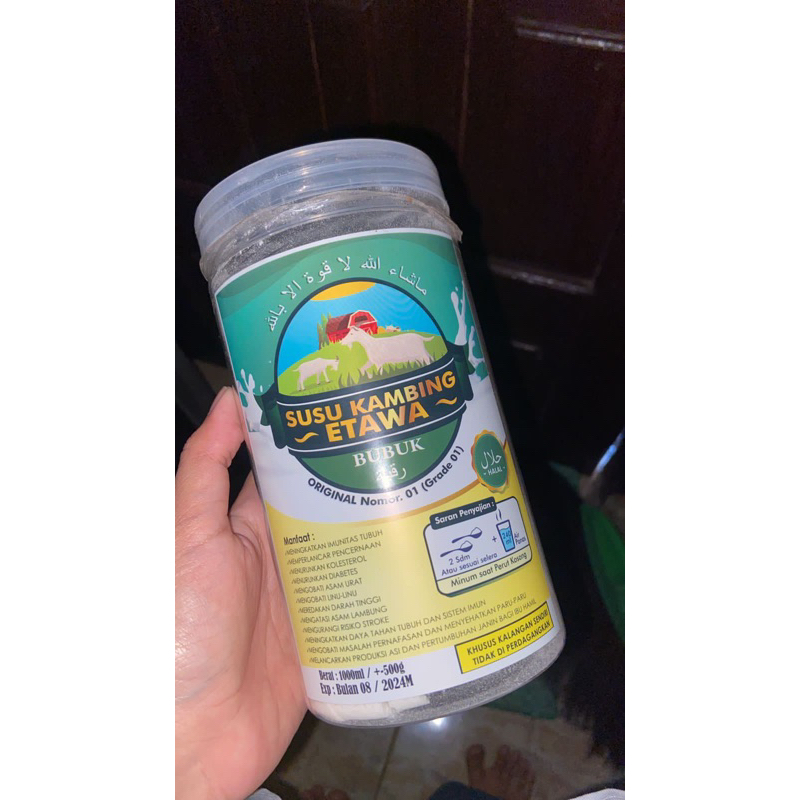 

susu etawa GRADE 01 beda dari grade 02 dan 03 yang ada campuran gula dan creamer