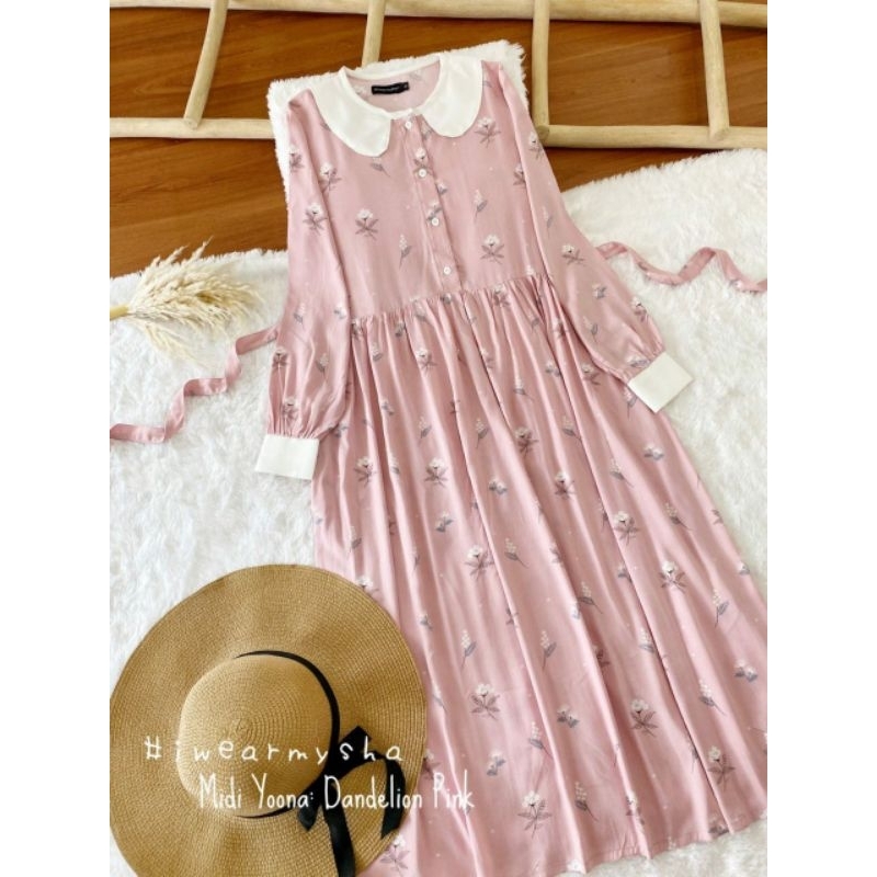 MIDI YOONA DANDELION PINK IWEARMYSHA