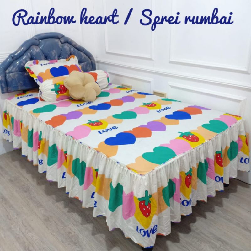 Sprei Rumbai Biasa Ukuran 120x200x20 || Sprei Rumbai Murah || Sprei Rumbai