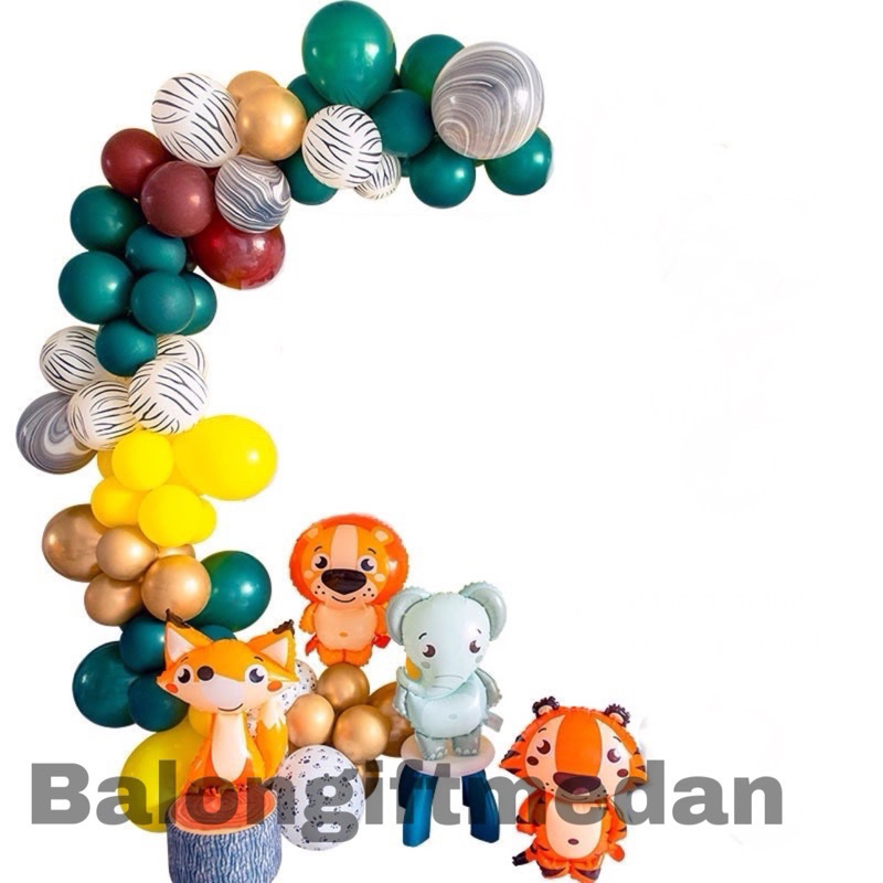 PAKET DEKOR ULANG TAHUN ANIMAL BINATANG SAFARI ZOO