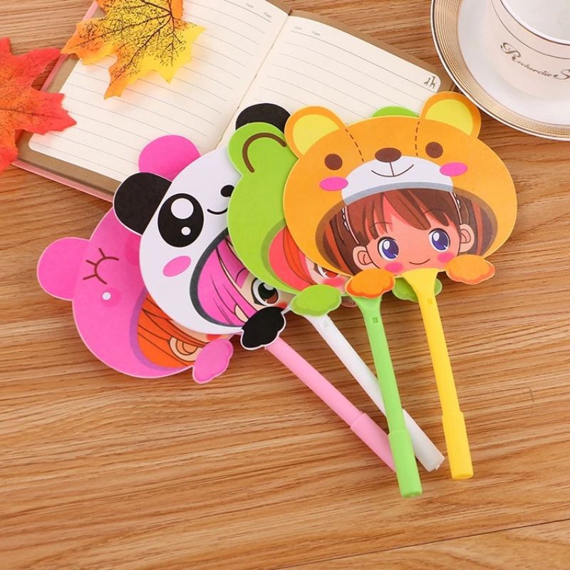 

1 Pcs Pulpen Kipas Karakter Lucu Pena Kipas Lucu