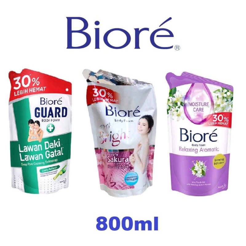 BIORE BODY FOAM 800ML | BIORE BODY WASH 800 ML