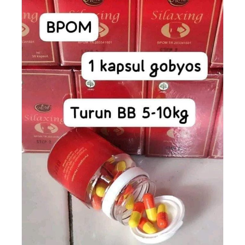 Apell Silaxing Super 100%  (Ecer 1 Kapsul) Asli - Penurun Berat Badan / Herbal Diet BPOM 203341601
