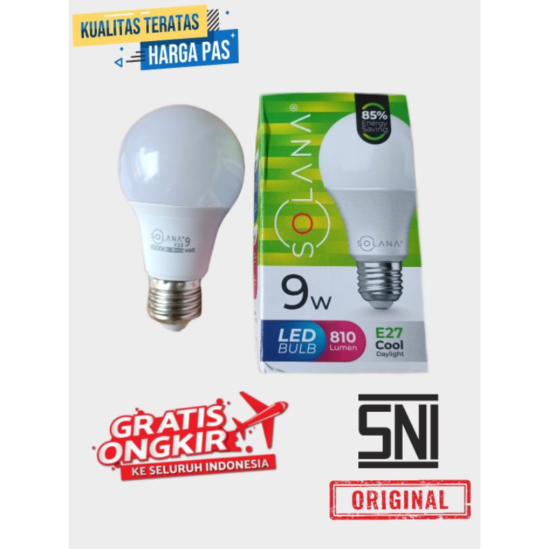 LAMPU 9 WATT . SOLANA