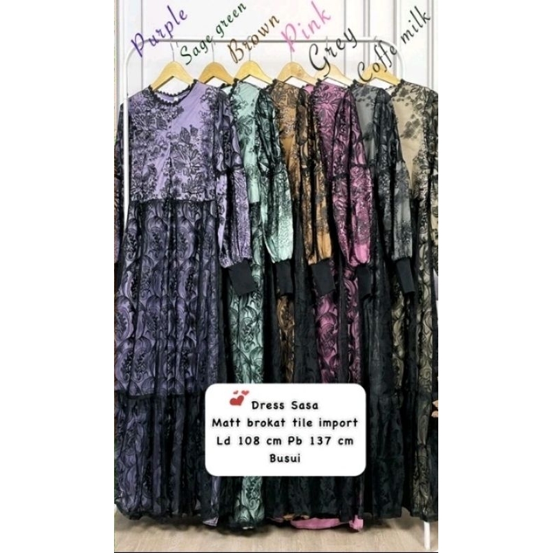 SOIRA gamis brukat tile