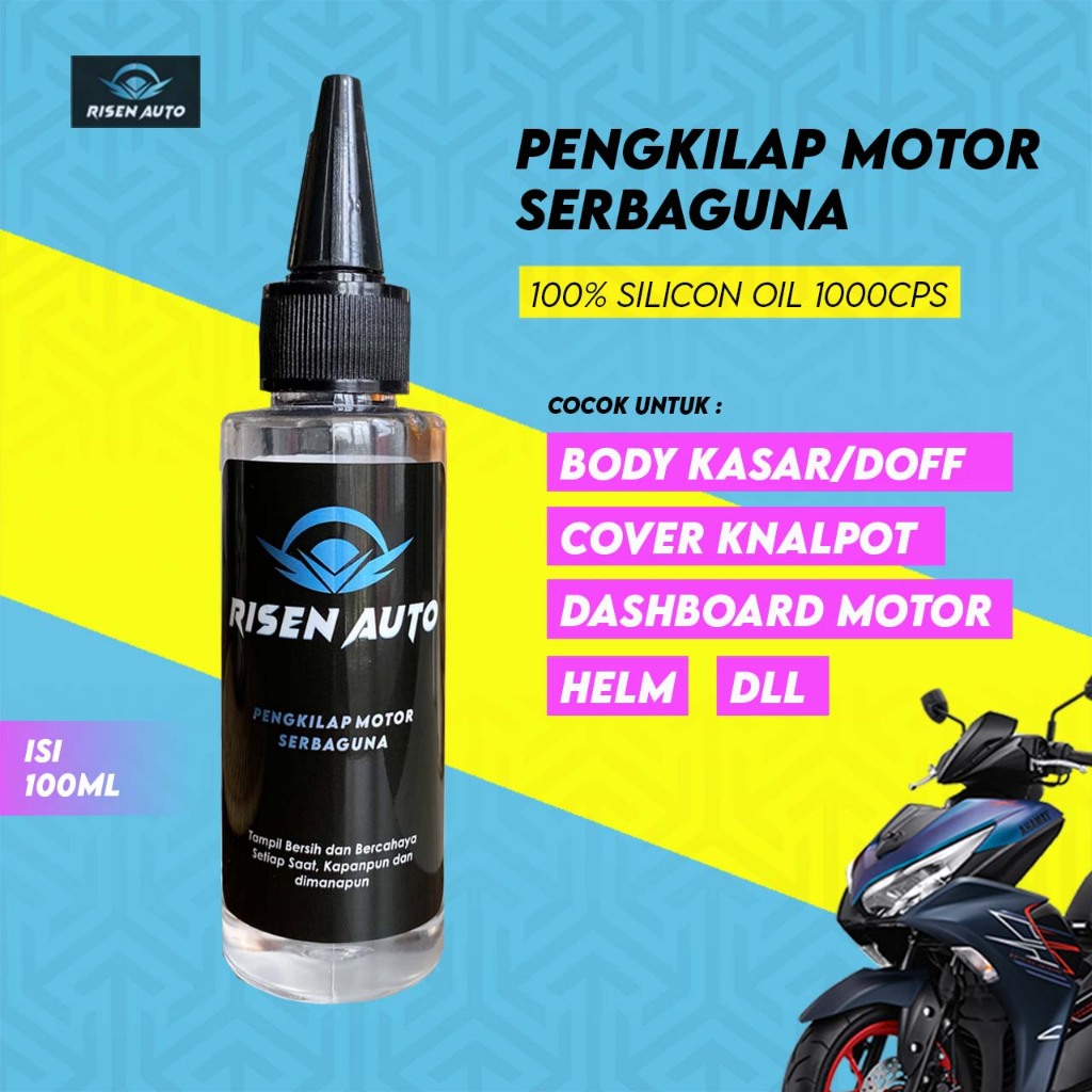 Silicon Oil Premium Original Pengkilap Motor Serbaguna 1000cps