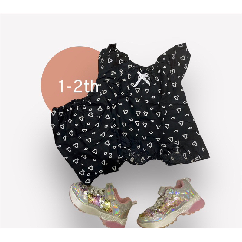 DASTER BATIK ANAK 1-2th MODEL ATAS BAWAH / BAJU RUMAH ANAK PEREMPUAN