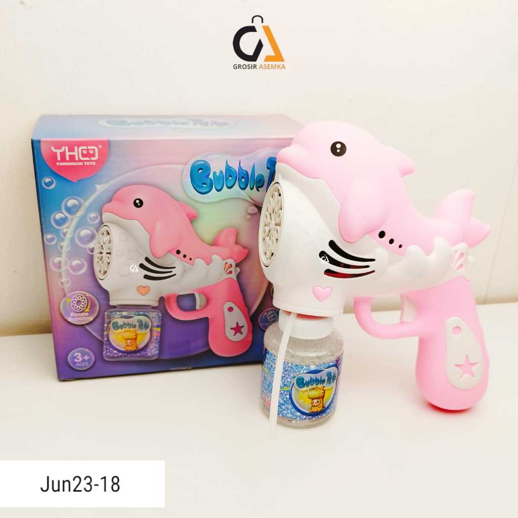 (COD) LUMBA mainan bubble gun tembakan gelembung bubble elektrik