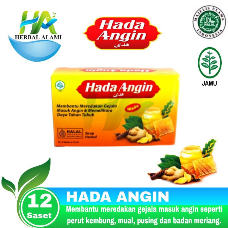 

HADA ANGIN BOX isi 12 saset - Mencegah Masuk Angin