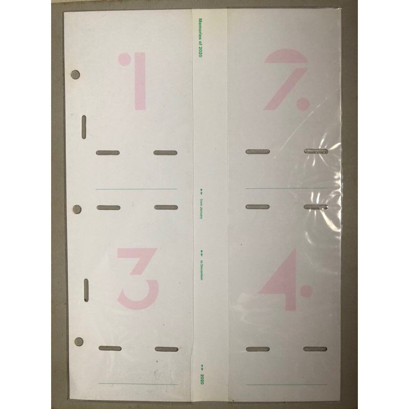 POCKET BINDER BTS MEMORIES OF 2020