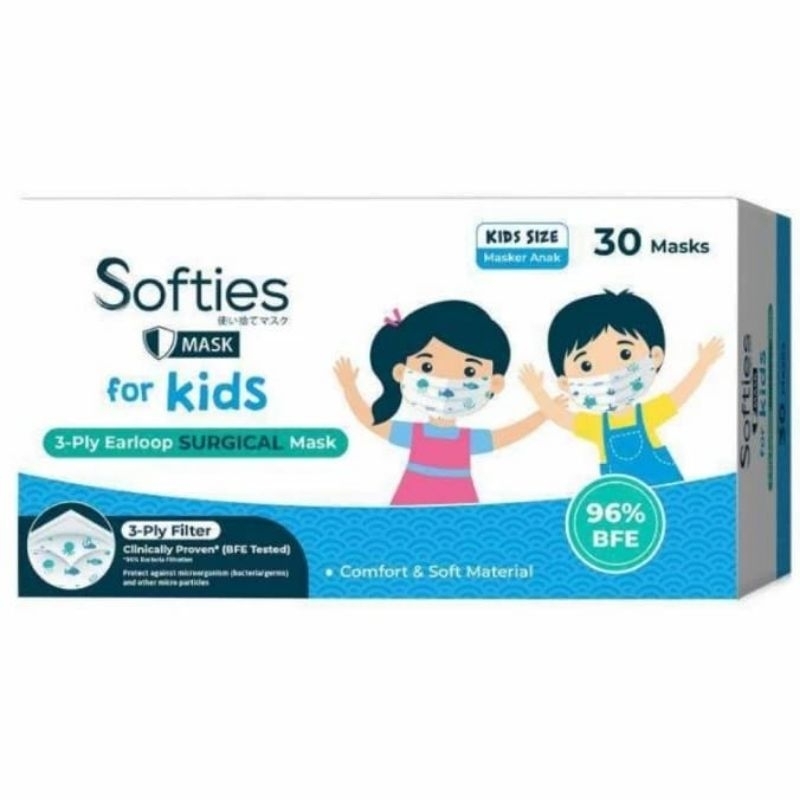 masker softies anak / masker medis anak / masker softies