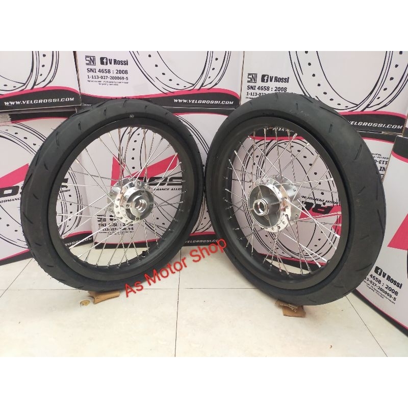 Velg set rossi 140 160 ring 17 tromol set plus ban luar dalam Jupiter z vega fiz fizr Jupiter mx old