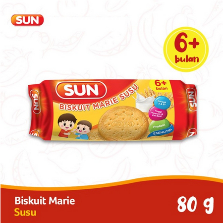 Sun biskuit bayi marie susu