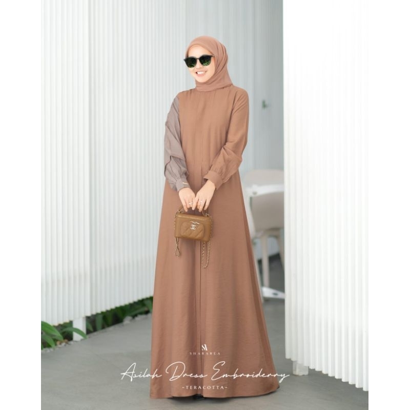 Asilah Dress Embroidery (Dress saja) by Shararea