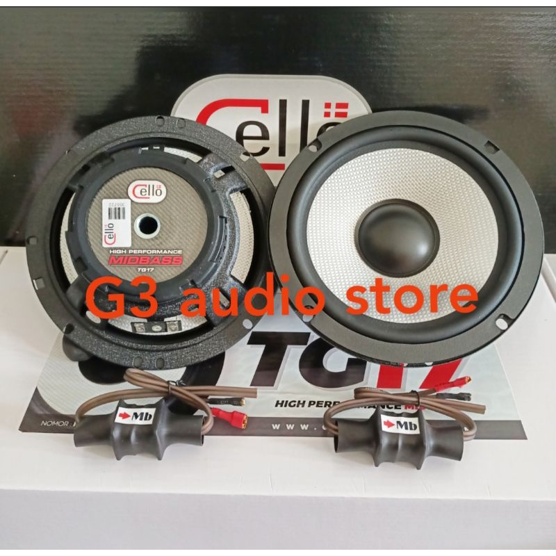 Speaker Midbass Cello TG17 Include Crossover Midbass